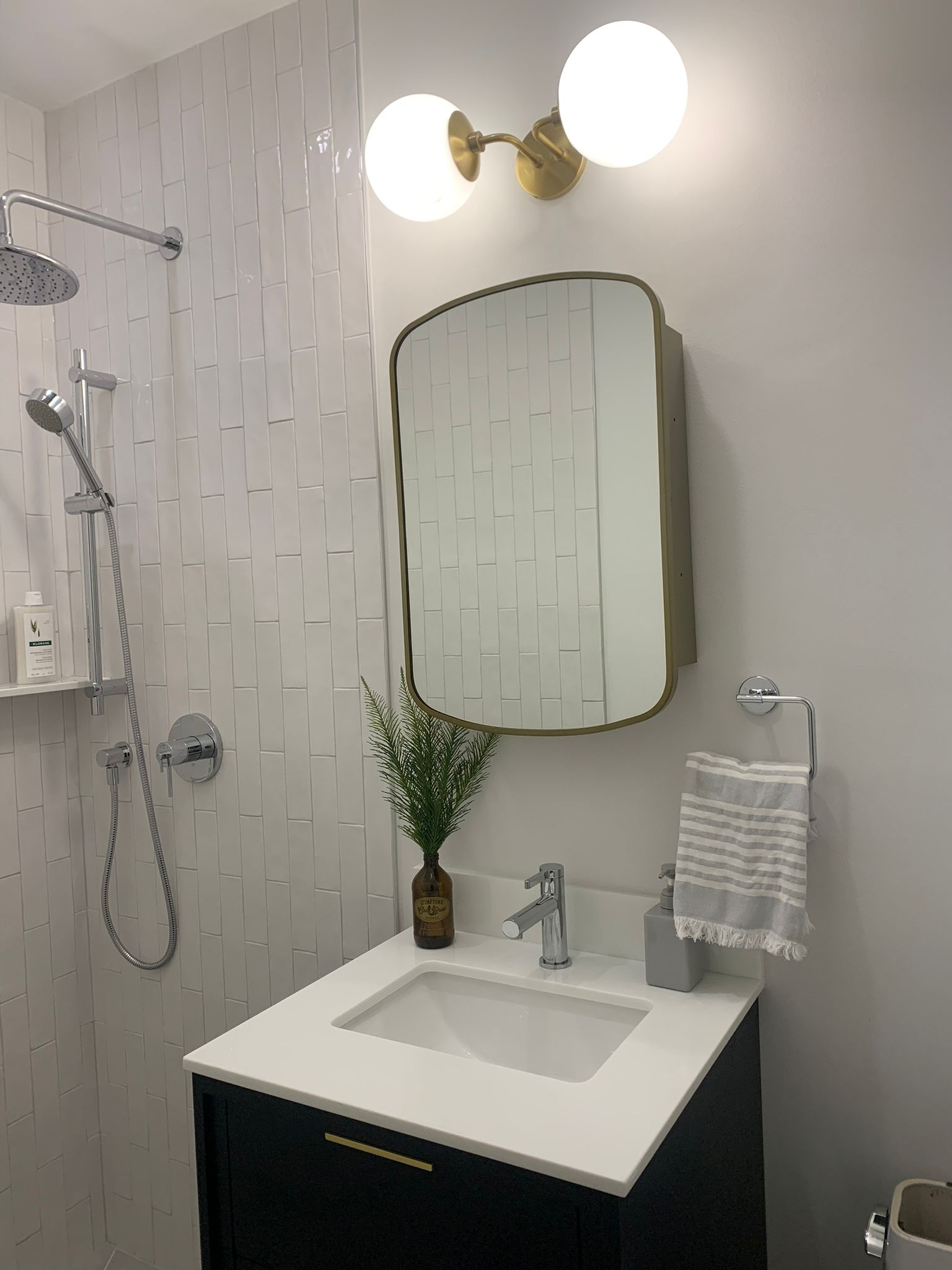 Brass & Vessel Powder Room